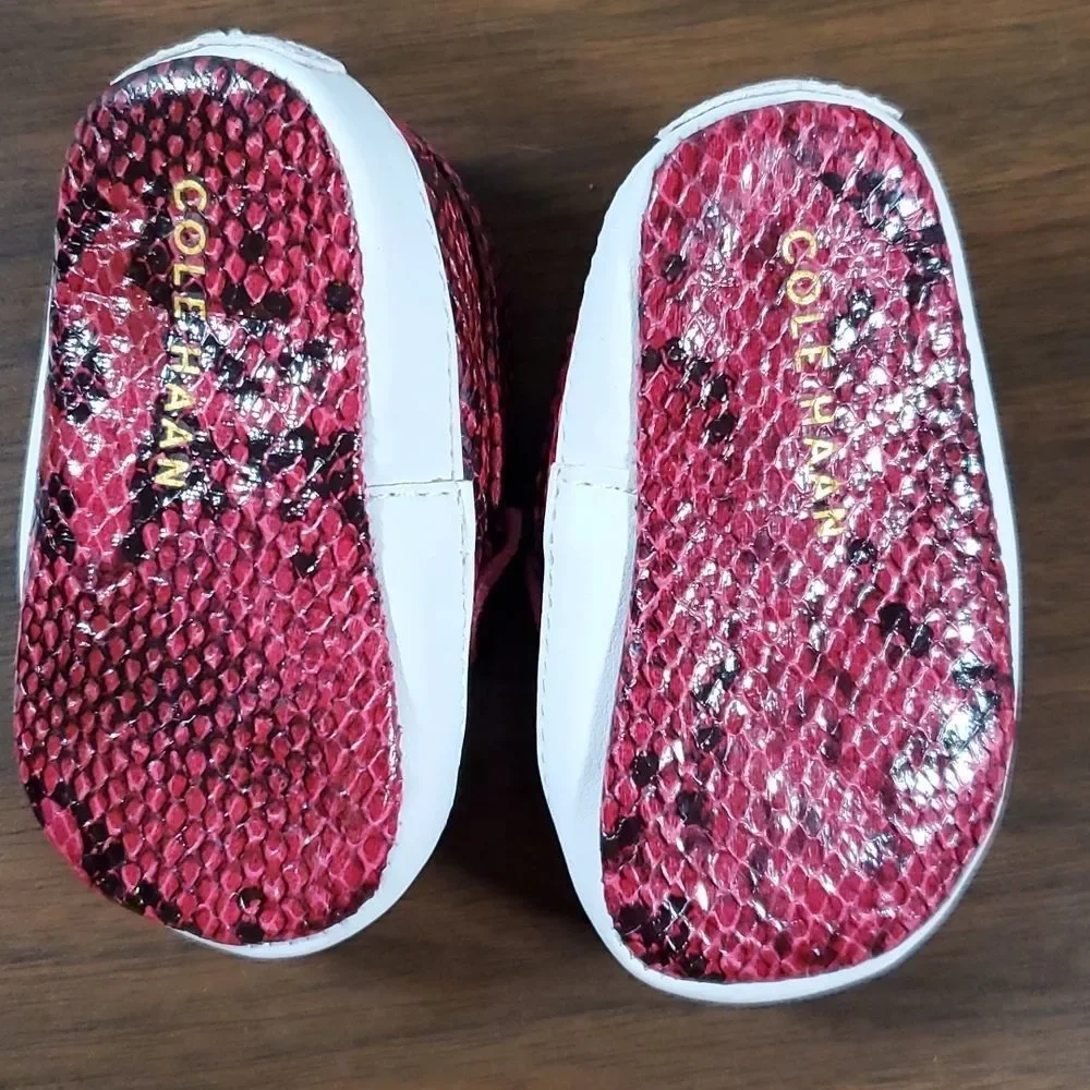 NWOT COLE HAAN Pinch LTE Pink/Black Penny‎ Loafers sz 2 Itty Bitty Pimp Shoes!